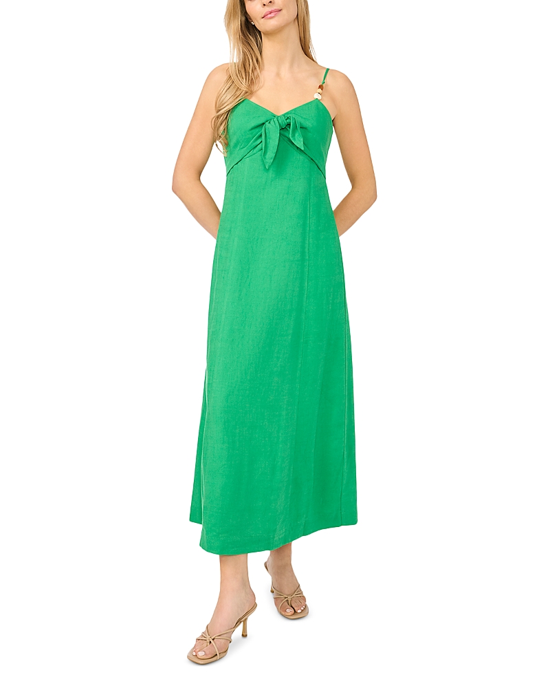 CeCe Tie Front Maxi Dress