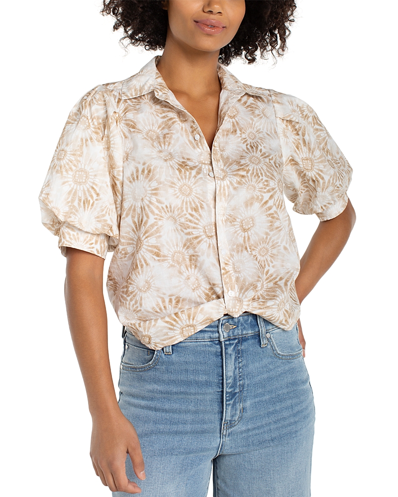 Liverpool Los Angeles Puff Sleeve Blouse
