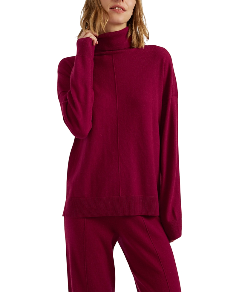Chinti & Parker Women's Relaxed Roll Neck Wool & Cashmere Sweater