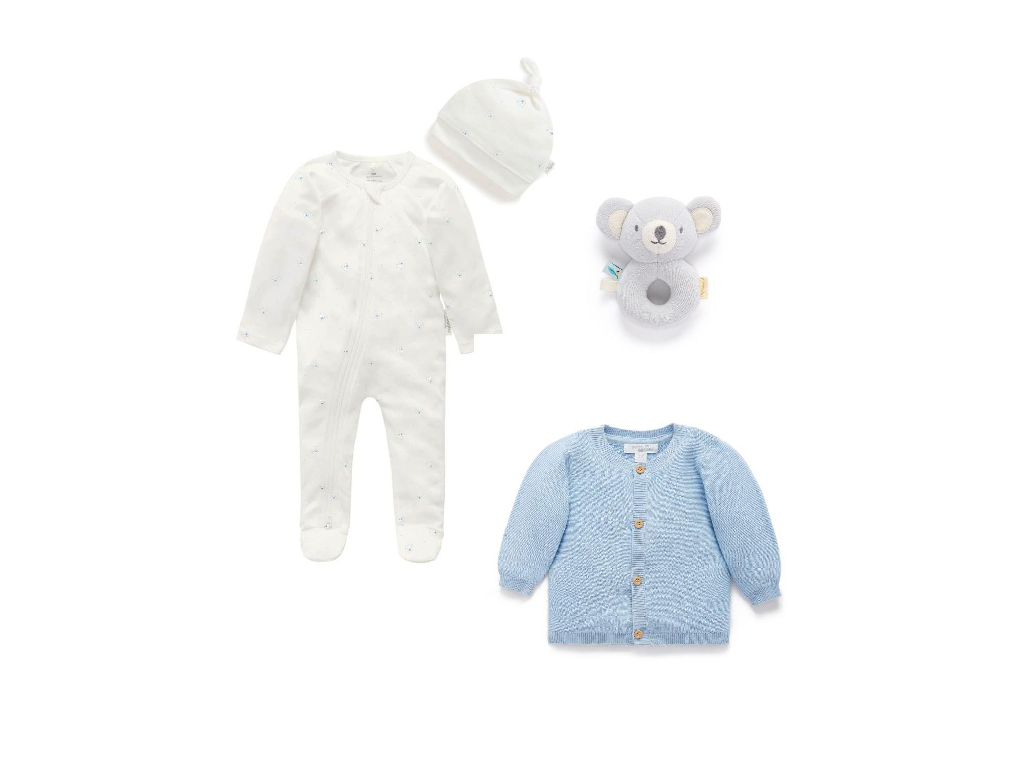 Boys' Zip Footie & Cardigan Gift Set - Baby - Image 1