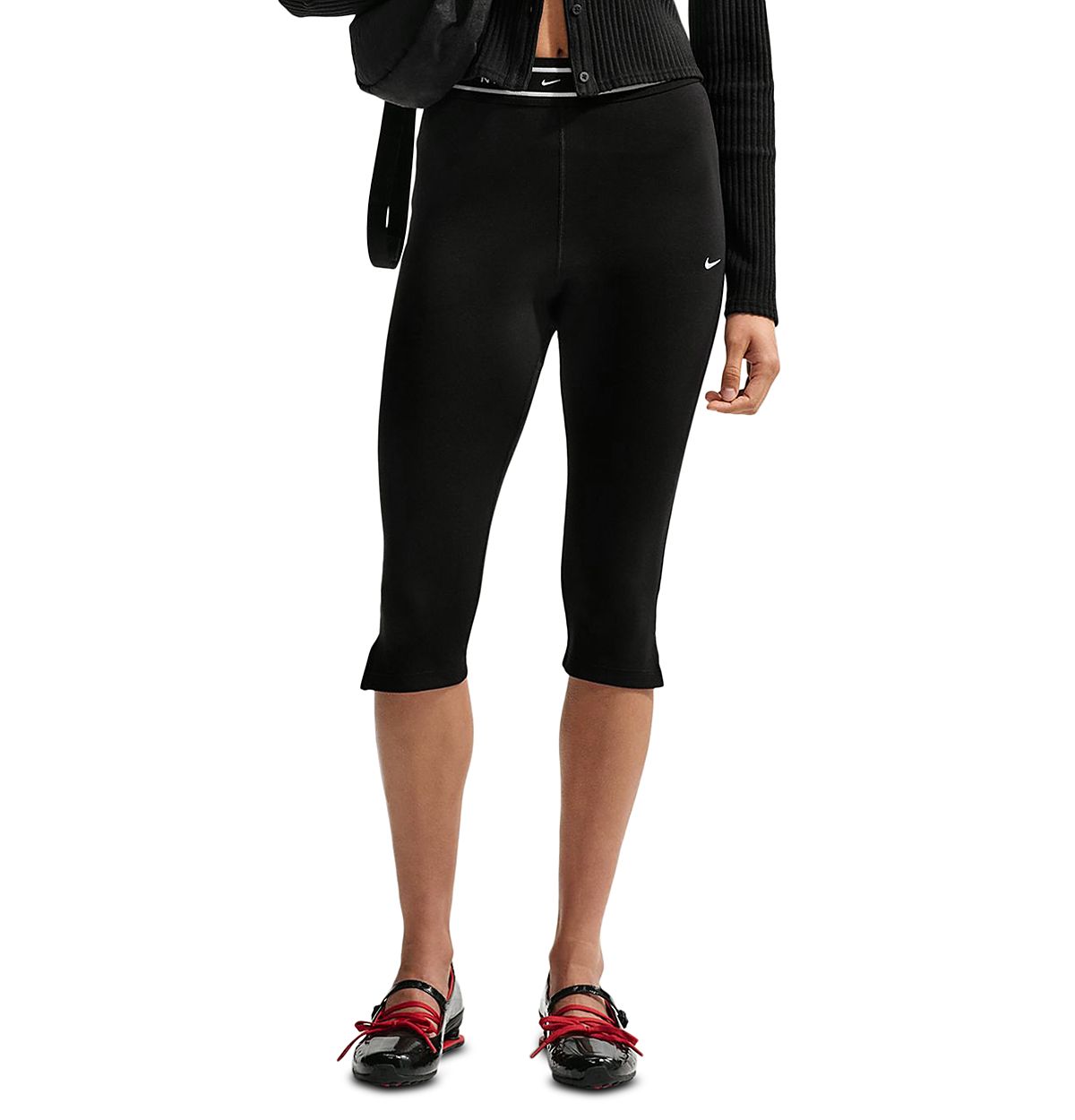 Nike Chill Jersey Tight High Rise Capri Leggings