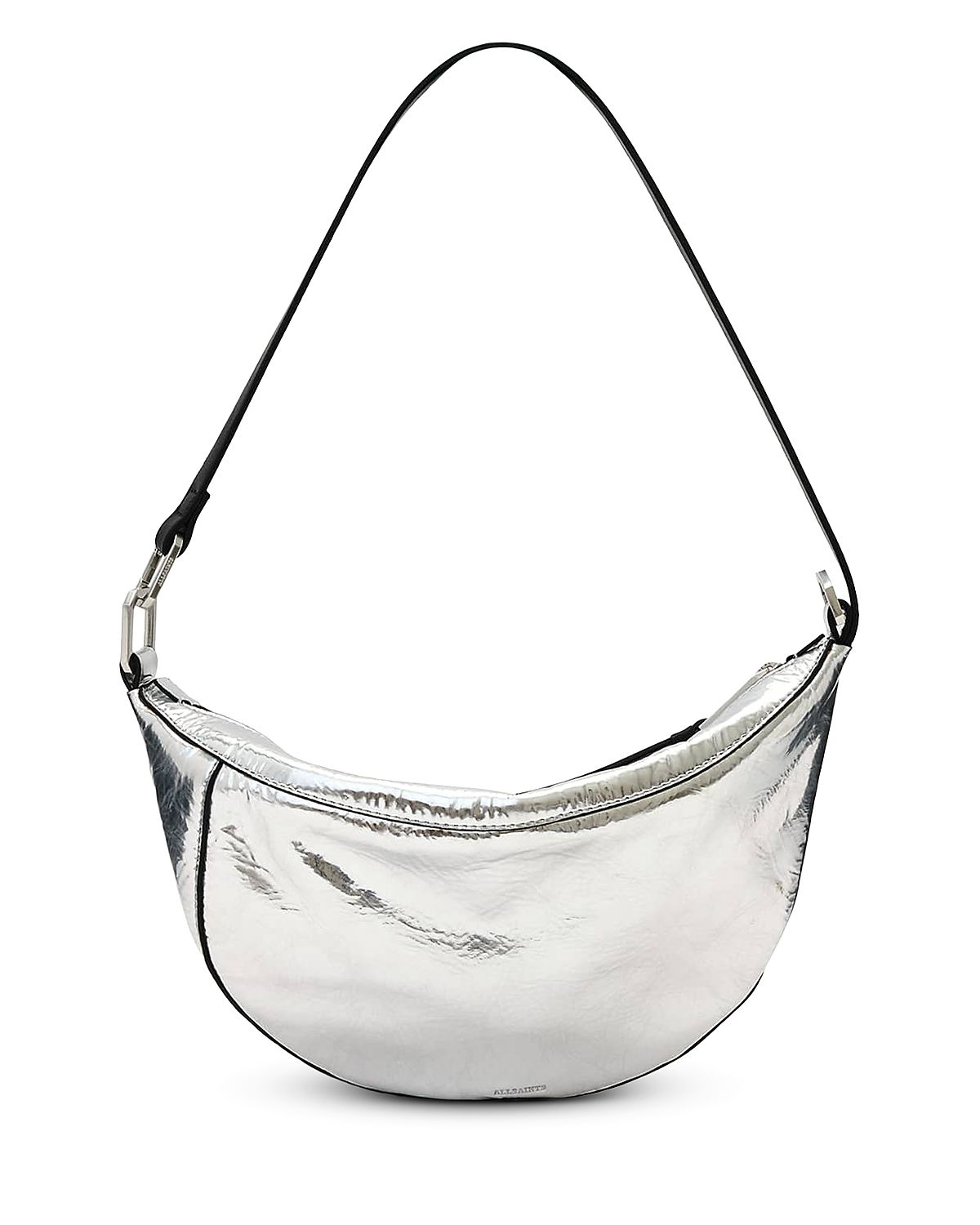Allsaints Luna Micro Metallic Leather Bag