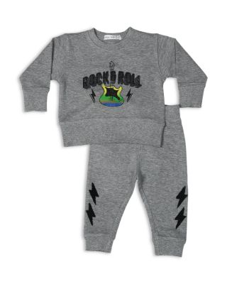 Boys' Rock Tour Chenille Bolt French Terry Top & Pants Set - Little Kid