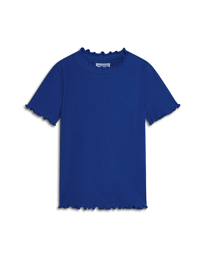 Scotch & Soda Girls' Ribbed Short Sleeved Tee - Little Kid, Big Kid