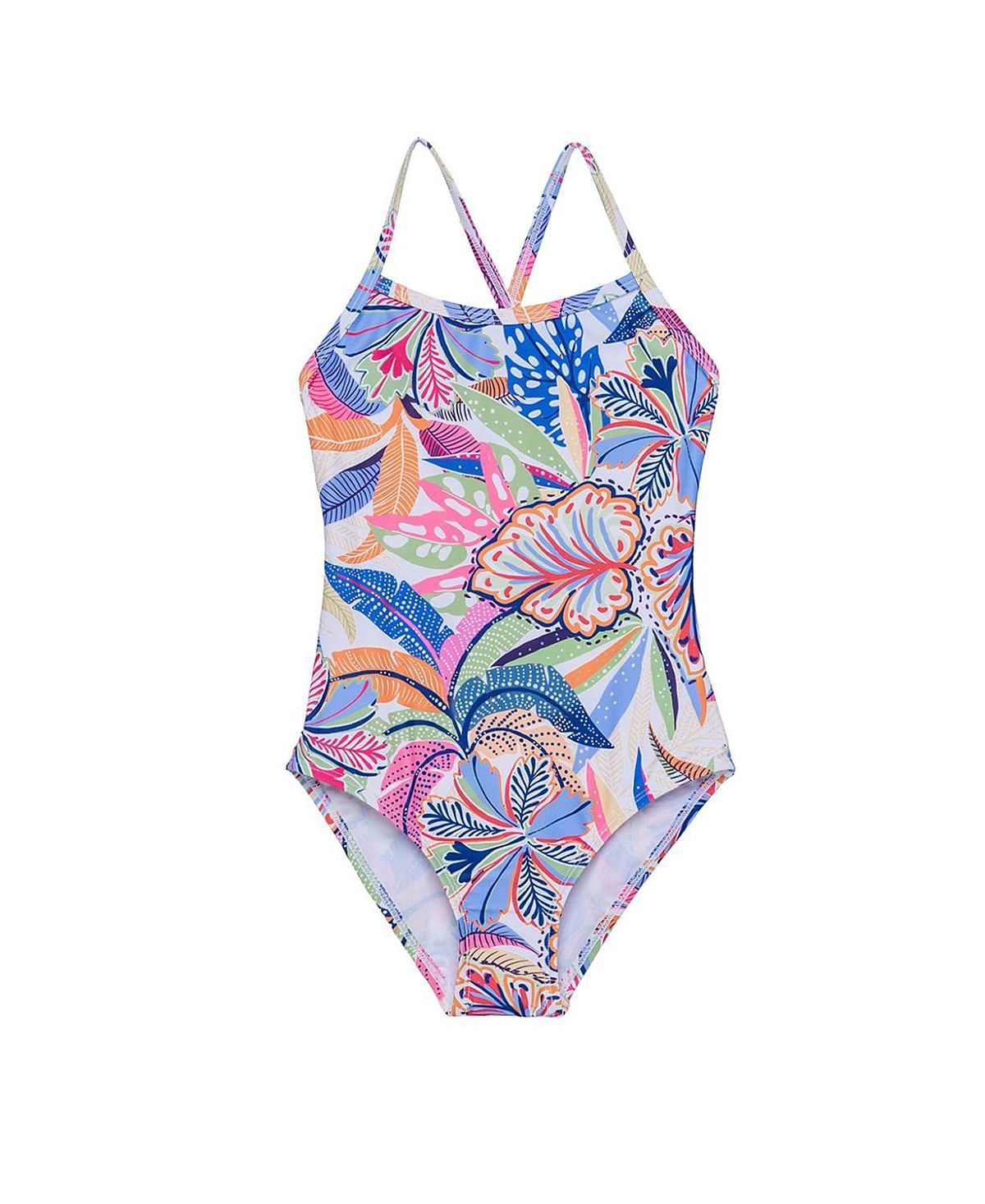 Gottex Kids Girls' Tropic Fun Criss Cross Back One Piece - Little Kid, Big Kid