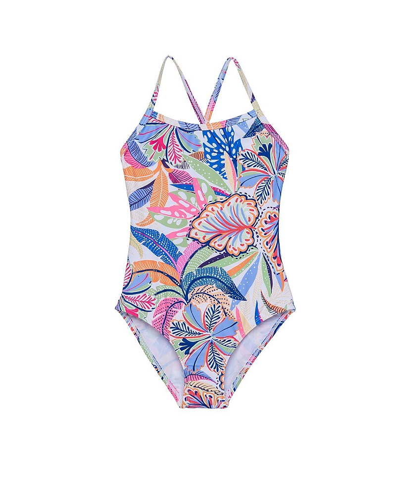 Gottex Kids Girls' Tropic Fun Criss Cross Back One Piece - Little Kid, Big Kid