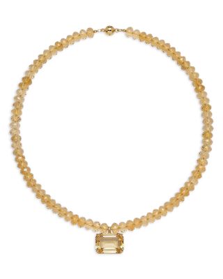 Jennifer Behr Sidonie Crystal Gemstone Beaded Pendant Necklace, 17.5