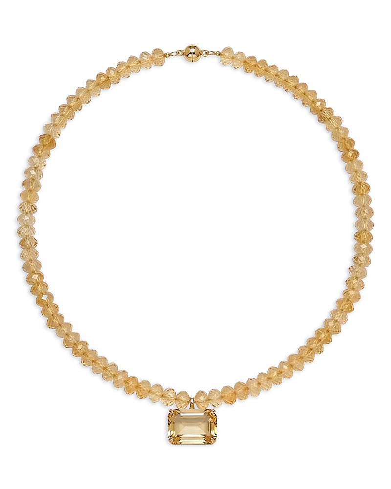 Jennifer Behr Sidonie Crystal Gemstone Beaded Pendant Necklace, 17.5