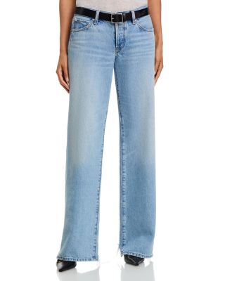 The Gray Low Rise Bootcut Flare Jeans in Dodger Offset Hem