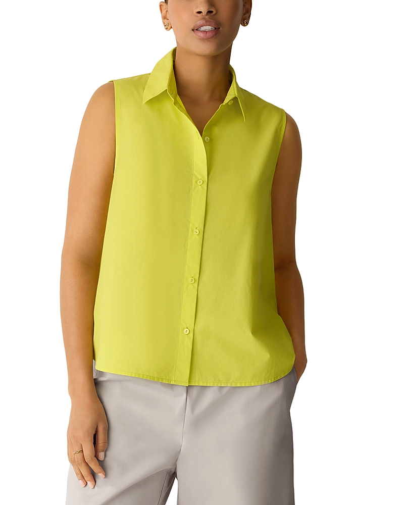 Eileen Fisher Cotton Sleeveless Shirt