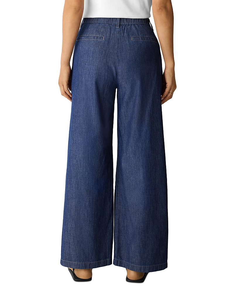 Eileen Fisher Lightweight Cotton High Rise Wide Leg Pants