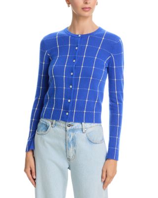 Jane Cashmere Checker Cardigan