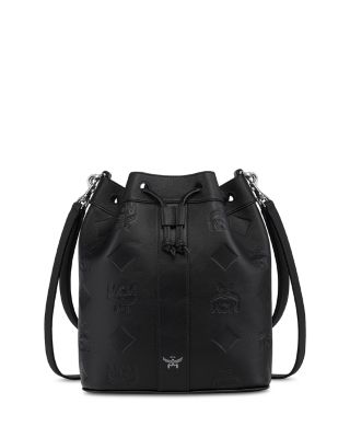Dessau Maxi Monogram Leather Drawstring Bag 