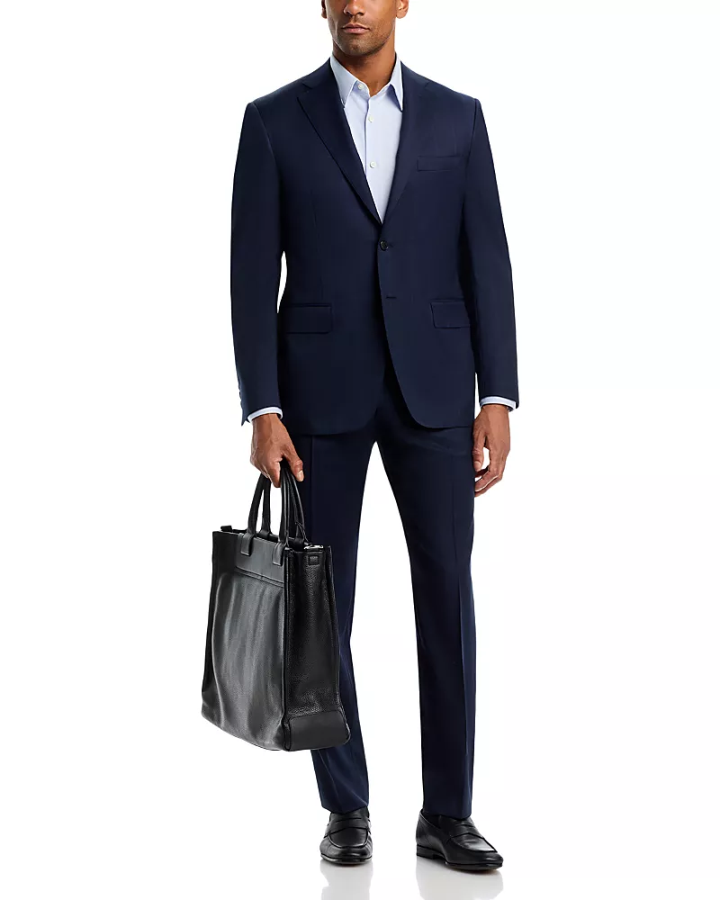 Canali Sienna Tonal Plaid Regular Fit Suit