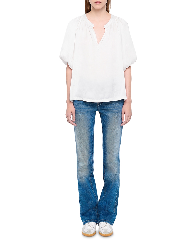 Zadig & Voltaire Teko Satin Blouse In White