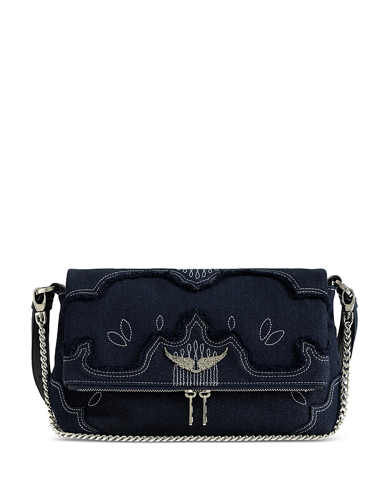 Zadig & Voltaire Rocky Ii Denim Crossbody Bag