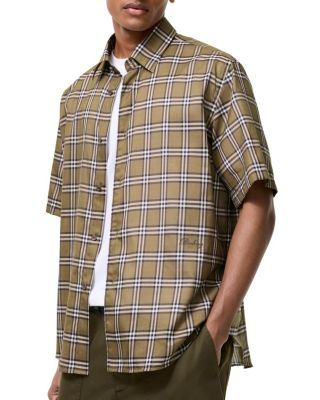 Relaxed Fit Check Cotton Shirt