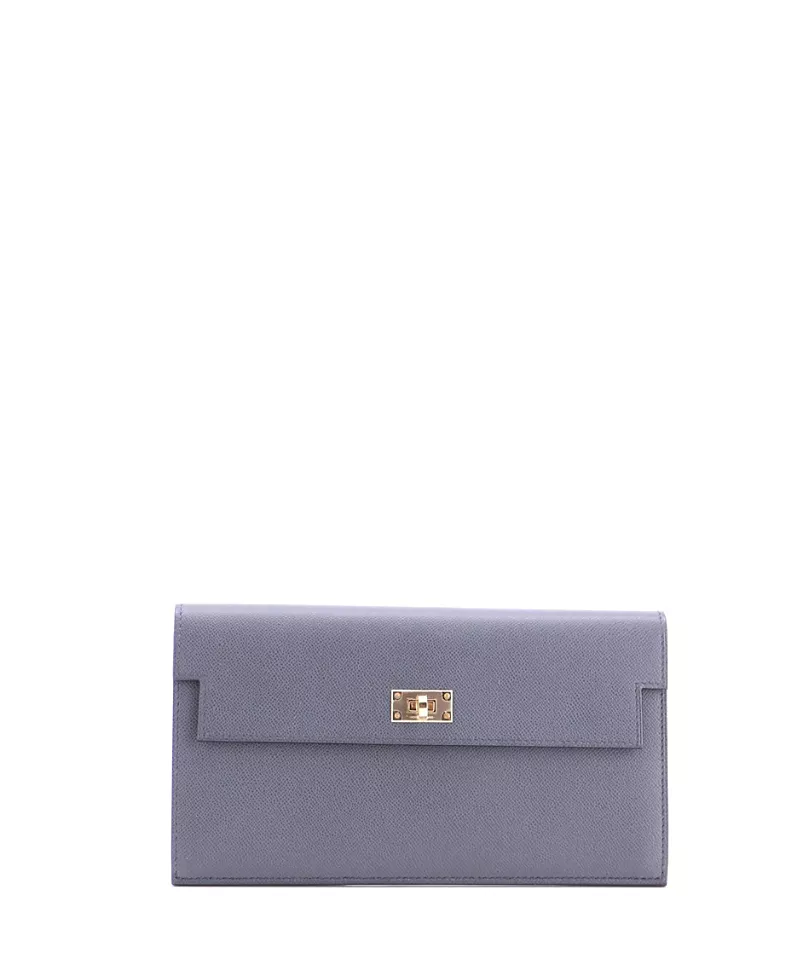 Pre-Owned HERMES Long Kelly Pocket Wallet Madame
