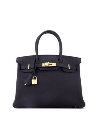 Birkin 30 Handbag Black Togo with Gold Hardware