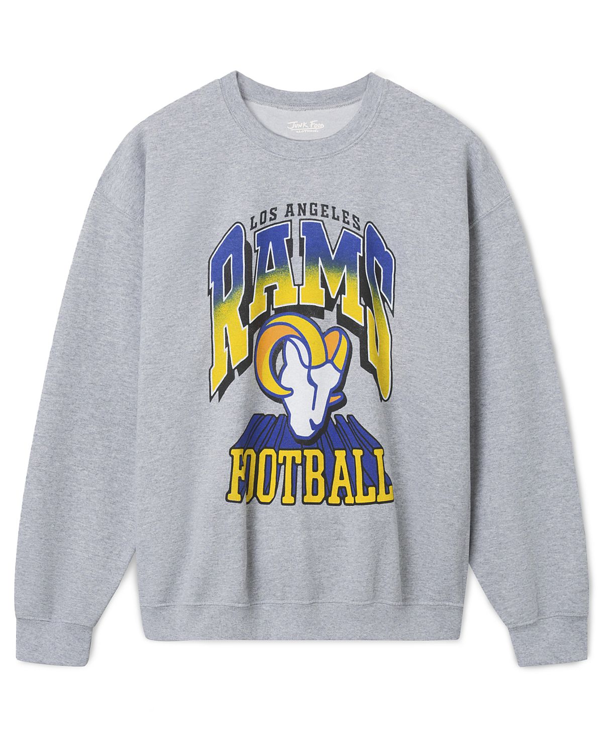 Junk Food Clothing Unisex Los Angeles Rams All Pro Crew Fleece