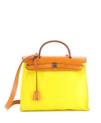 31 Herbag Zip Berline Vache Canvas and Leather
