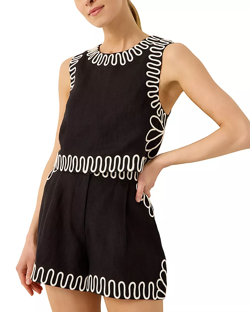 Marie Oliver Davis Cropped Top