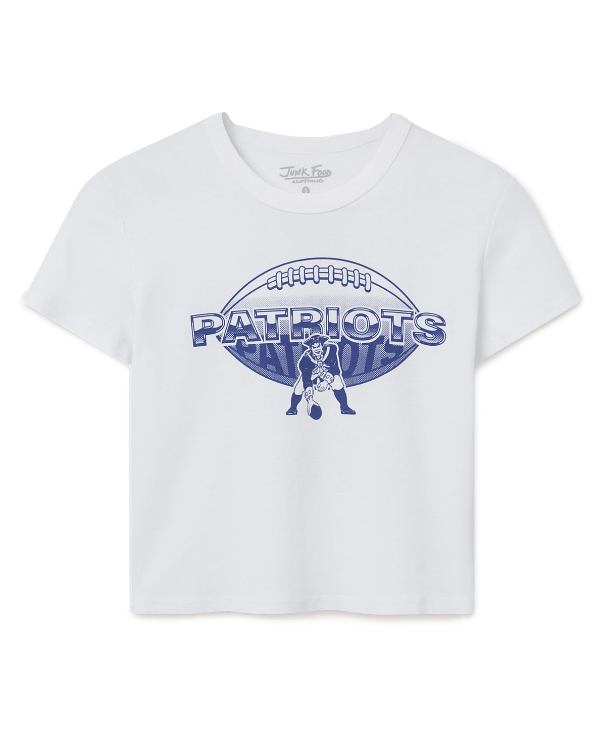 Junk Food Clothing Women's New England Patriots Repeat Baby Tee