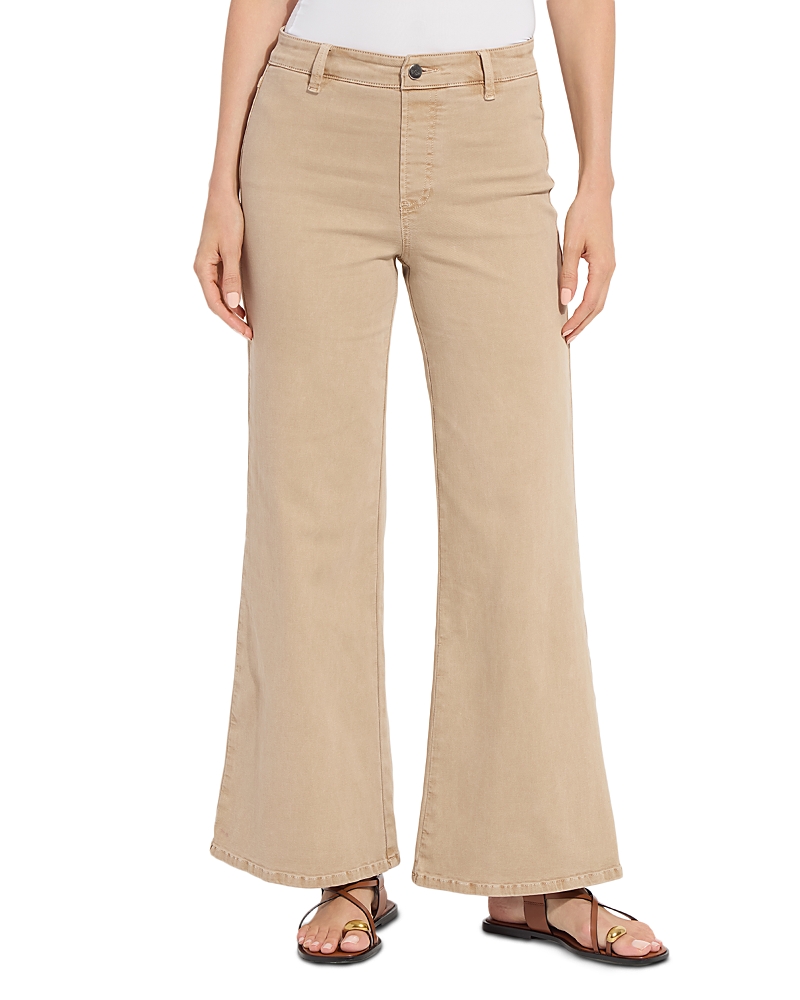 Lysse Iris High Rise Wide Leg Everyday Jeans in Bleached Blue