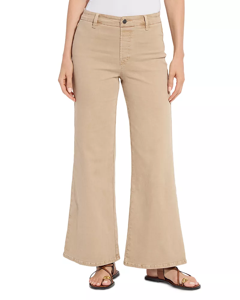 Lysse Iris High Rise Wide Leg Everyday Jeans in Bleached Blue