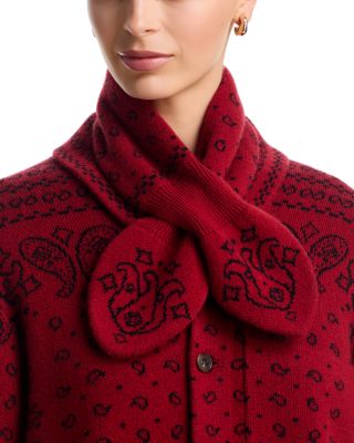 Guest in Residence Bandana Wool & Cashmere Bowtie Scarf