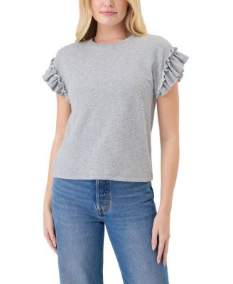 Heathered Ruffle Top
