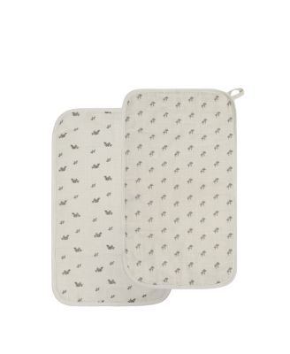  Unisex 2-Piece Muslin Burp Cloths - Baby