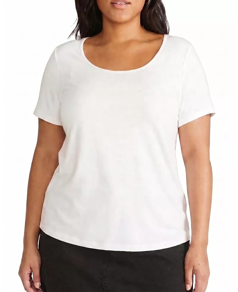 Universal Standard Women's Plus Scoop Neck Tee