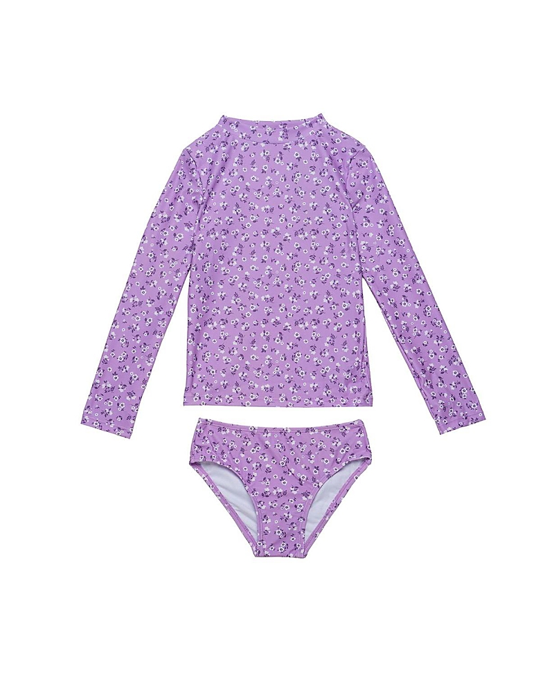 Gottex Kids Girls' Ditsy Floral Long Sleeve Rash Guard Set - Little Kid, Big Kid