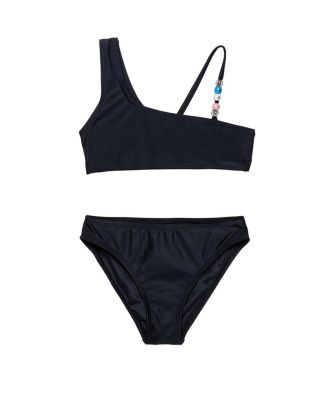 Girls' Sun Beading Asymmetrical Beaded Swim Set - Little Kid, Big Kid