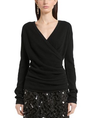 Cashmere Crossover Sweater