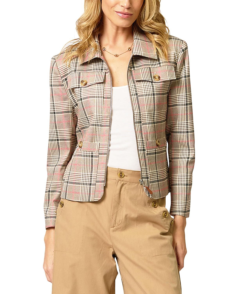 Central Park West Women's Dean Zip Up Pocketed Jacket