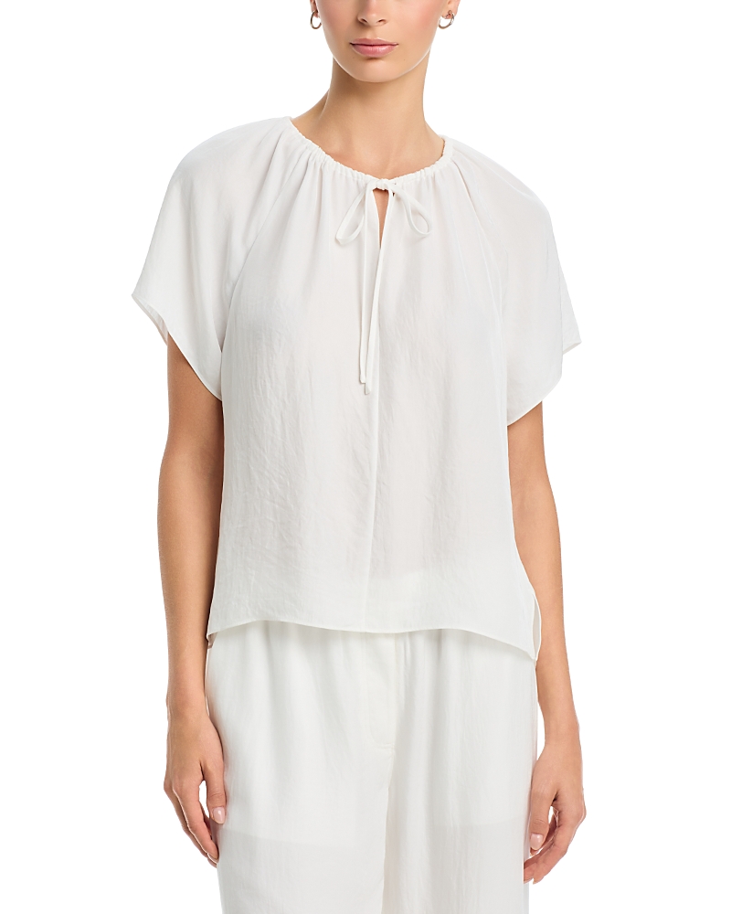 Theory Short Sleeve Tie Top