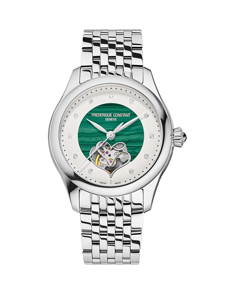 Frederique Constant Double Heartbeat Automatic Diamond Watch, 36mm