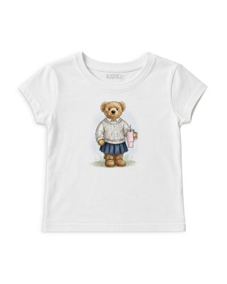 Girls' Applique Bow Baby Tee - Big Kid