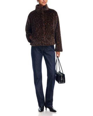 Faux Fur Snap Front Jacket - thumbnail 8