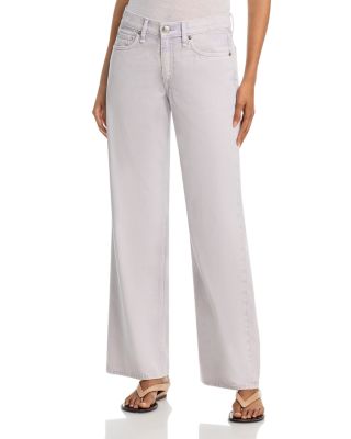 Cam Featherweight Mid Rise Straight Leg Jeans in Lilac