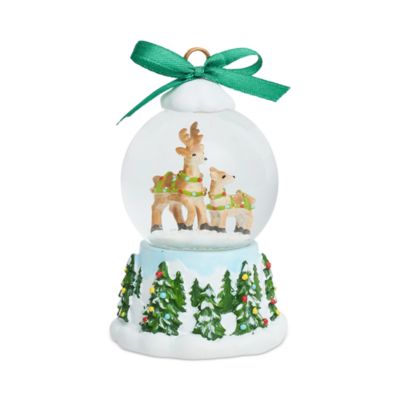 Berry & Thread North Pole Reindeer Snow Globe Place Card Holder