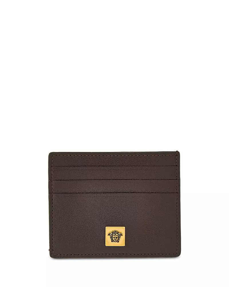 Versace Men's Flat Leather Card Case
