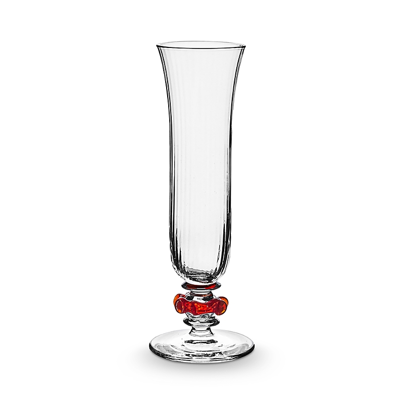 Juliska Nell Ruffle Flute In Transparent