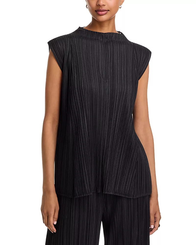Pleats Please Issey Miyake Mellow Pleats Sleeveless Top