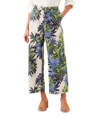 Cotton Drawstring Ankle Pants