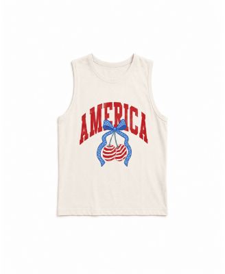 Girls' America Cherry Muscle Tank Top - Big Kid