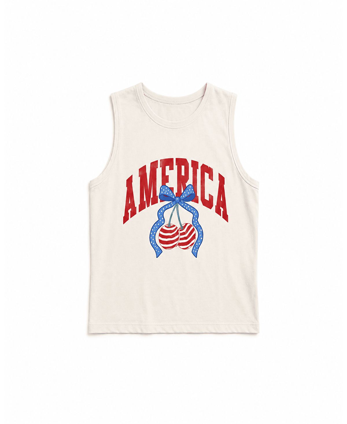 Prince Peter Collection Girls' America Cherry Muscle Tank Top - Big Kid