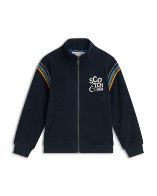 Boys' Towelling Zip Through Track Sweatshirt - Little Kid, Big Kid